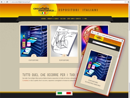 sito responsive, ceccofiglio meccanica, sito adattabile a tablet