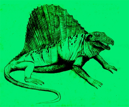 disegno a matita Silvia Ricotta dinosauro